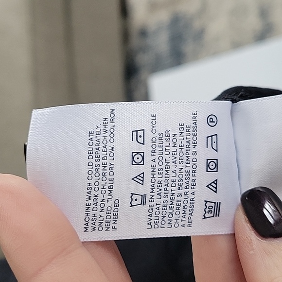 Lands End Black Tie Waist Women Size Xsmall Small Swimsuit Cover Up - Picture 9 of 11